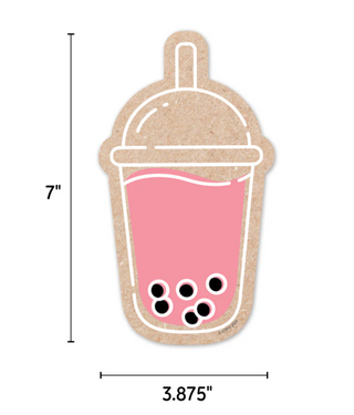 KRAFTY POP BOBA CUPS 6" CUTOUTS