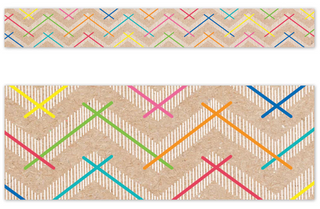 COLORFUL KRAFT CHEVRON KRAFTY POP, EZ BORDER