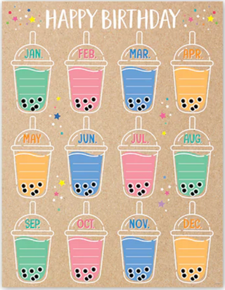 HAPPY BIRTHDAY KRAFTY POP CHART