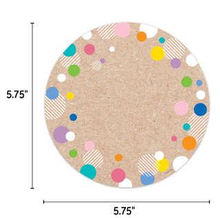 COLORFUL KRAFT CARDS KRAFTY POP 6 INCH DESIGNER CUT-OUTS