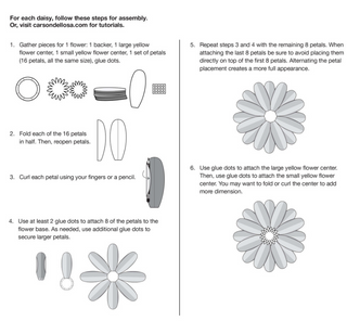 DAISIES DIMENSIONAL ACCENTS