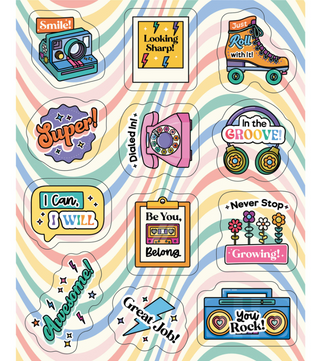 Retro Remix Motivational Stickers