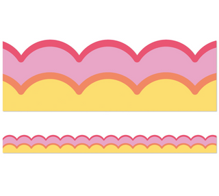 Warm Waves Scalloped Border