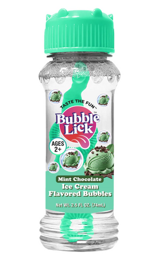 BUBBLE LICK MINT CHOCOLATE ICE CREAM FLAVORED BUBBLES