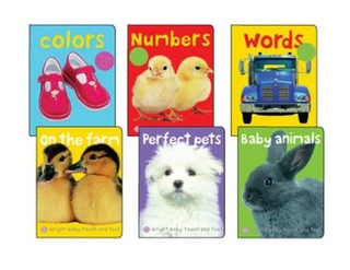 Bright Baby Touch and Feel Board Books (Set of 6)