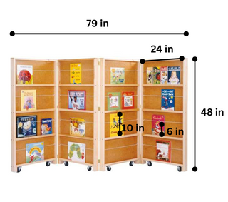 Jonti-Craft Mobile Library Bookcase