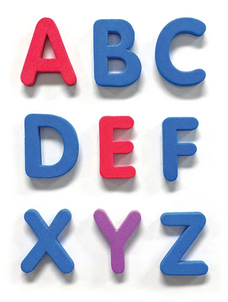 MAGNETIC FOAM: SMALL UPPERCASE LETTERS