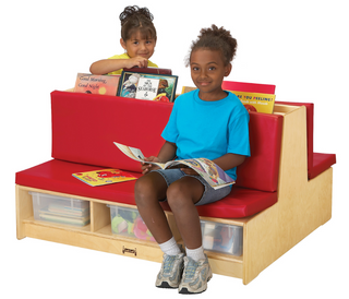 Jonti-Craft Read-a-Round Couch - Red