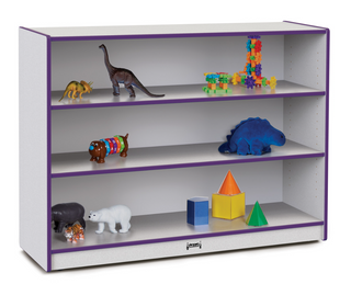 Rainbow Accents Super-Sized Adjustable Mobile Straight-Shelf - Purple