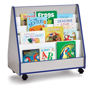 Rainbow Accents Double Sided Pick-a-Book Stand - Mobile - Blue