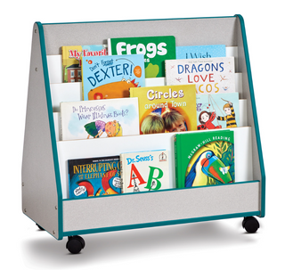 Rainbow Accents Double Sided Pick-a-Book Stand - Mobile - Teal