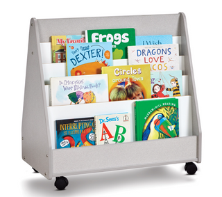 Rainbow Accents Double Sided Pick-a-Book Stand - Mobile  - Gray