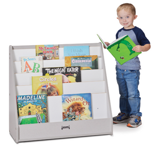 Rainbow Accents Flushback Pick-a-Book Stand  - Gray
