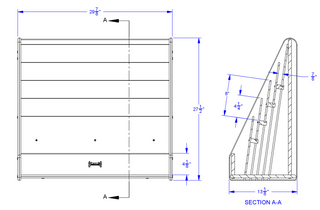 Rainbow Accents Flushback Pick-a-Book Stand  - Gray
