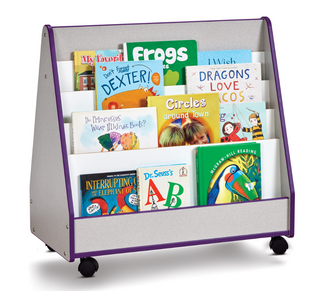 Rainbow Accents Double Sided Pick-a-Book Stand - Mobile - Purple
