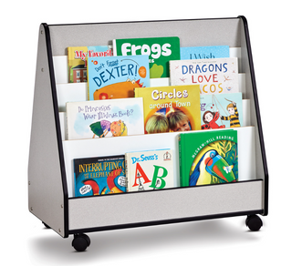 Rainbow Accents Double Sided Pick-a-Book Stand - Mobile - Black