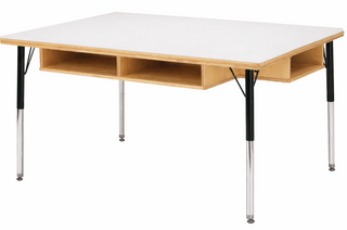Jonti-Craft Table with Storage 24-31 inch no Paper-Trays