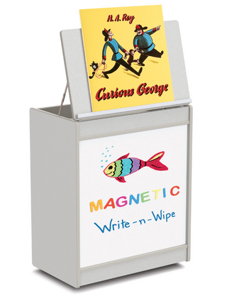 Rainbow Accents Big Book Easel - Magnetic Write-n-Wipe  - Gray