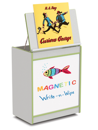 Rainbow Accents Big Book Easel - Magnetic Write-n-Wipe - Key Lime Green