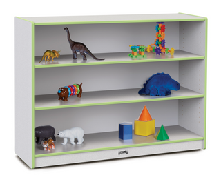 Rainbow Accents Super-Sized Adjustable Mobile Straight-Shelf - Key Lime Green
