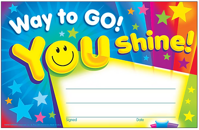 WAY TO GO! RECOGNITION AWARDS, 30 CT