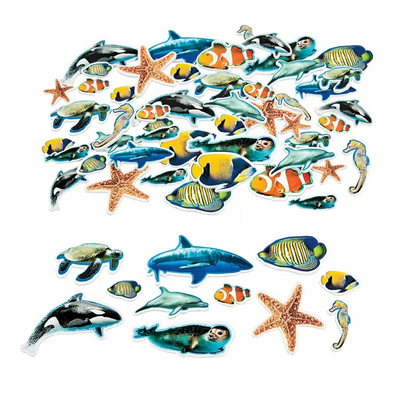 Bulk Realistic Ocean Animal Self-Adhesive Shapes