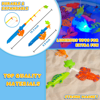 Magnetic Fishing Game Set, 46 Pieces