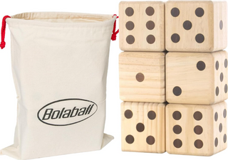 Giant Wooden Yard Dice Set of 6