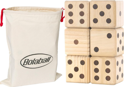 Giant Wooden Yard Dice Set of 6