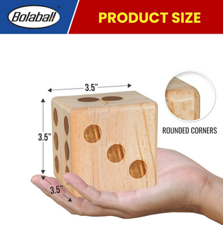 Giant Wooden Yard Dice Set of 6