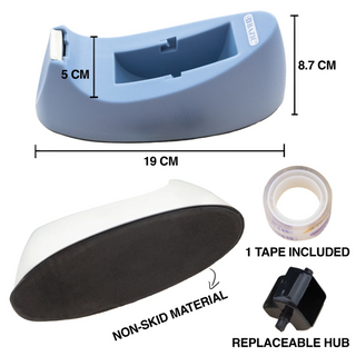 1 BAZIC 1" CORE HEAVY DUTY DESKTOP TAPE DISPENSER W/ 3/4" X 250" TAPE REFILL