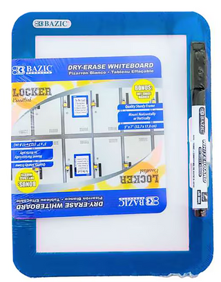 1 BAZIC 5" X 7" DRY ERASE BOARD W/ MARKER