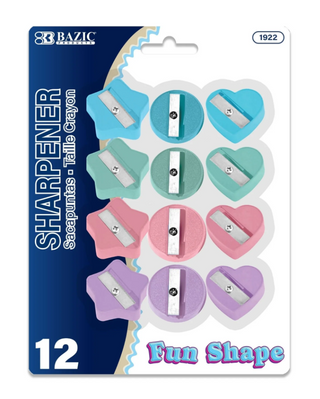 Fun Shaped Pencil Sharpener (12/Pack)