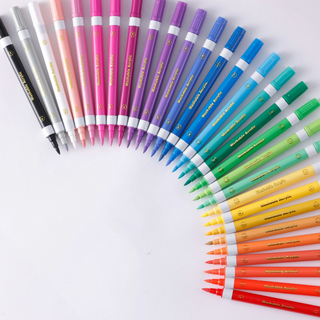Magic Stix, Double-Ended Washable Acrylic Markers– Dual Tip (Bullet + Fine), 36 Pack