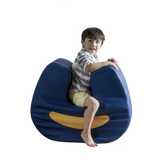 SqUoosh U-Shaped Sensory Rocker, Royal Blue / Yellow