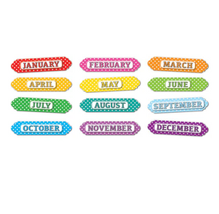 Die-Cut Magnets, Color Dots Months of the Year
