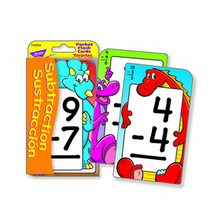 Subtraction/Sustracción Pocket Flash Cards