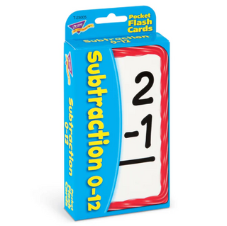 Subtraction 0-12 Flash Cards