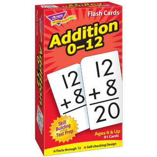 Addition 0-12 Flash Cards
