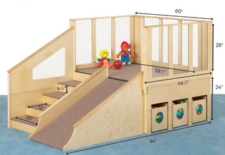 Jonti-Craft Tiny Tots Loft - 12-24 Months - with Bins