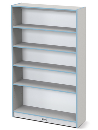 Rainbow Accents Tall Bookcase - Coastal Blue