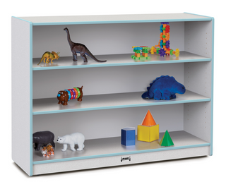 Rainbow Accents Super-Sized Adjustable Mobile Straight-Shelf - Coastal Blue