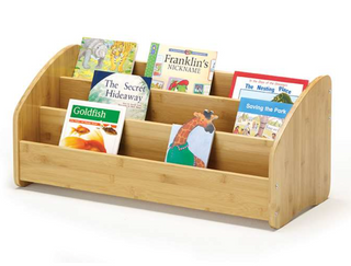Bamboo Book Display Rack