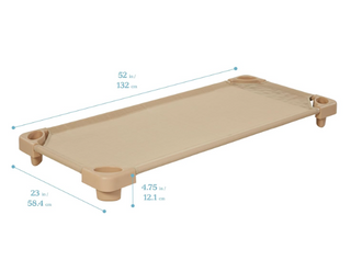 Standard Stackable Blue Cot