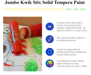 Kwik Stix Jumbo Tempera Paint Pens