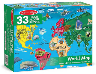 World Map Floor Puzzle