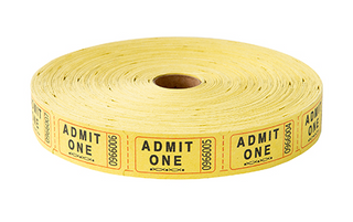 Single Roll Tickets: Admit One (2000 Per Roll)