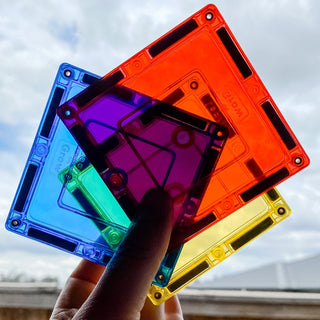 Learn and Grow Magnetic Tiles - Small Square Pack (36 Piece)