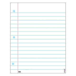 Notebook Paper Wipe-Off® Chart