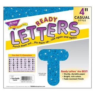 Blue Sparkle 4-Inch Casual Uppercase Ready Letters®